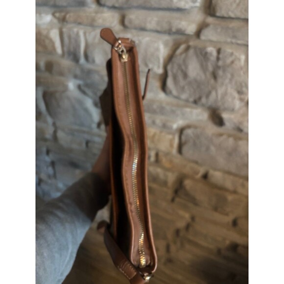 Coach F58297 Signature Zip File Crossbody Bag Purse Brown - Picture 9 of 12